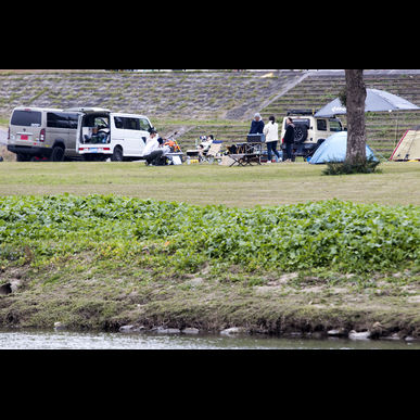 遠賀川｜オートキャンプ｜ジムニー｜カスタム｜無料｜キャンプ場｜福岡