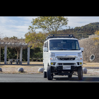エブリイ｜カスタム｜ルーフキャリア｜リフトアップ｜車中泊｜グーニーズワン｜福岡県